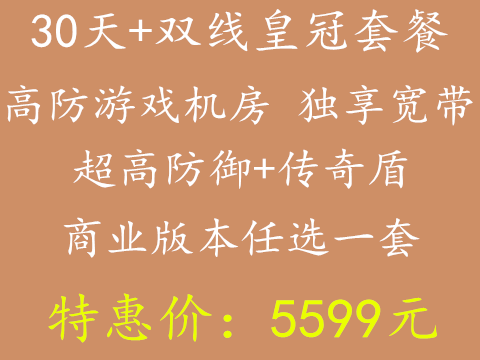 5599元-双线皇冠套餐
